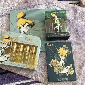 Tinker Bell Makeup Set with Lip Oil and Palettes 4pc set NWT